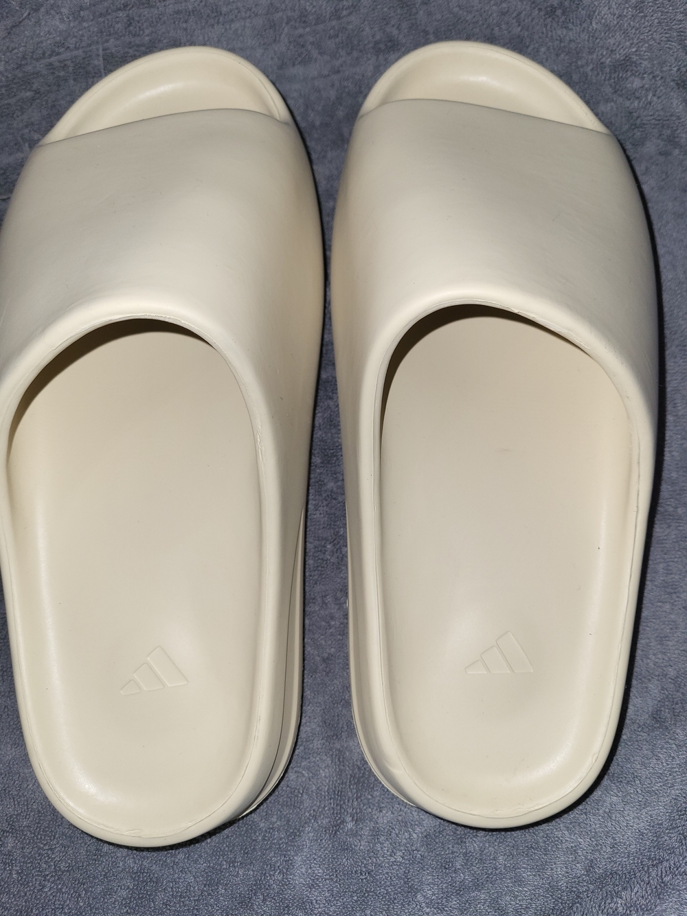 adidas Cream Off-White Slide Sandals